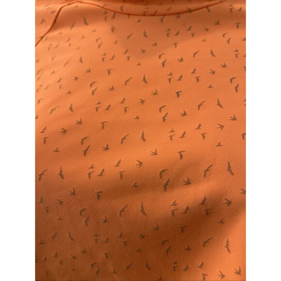 Oiselle Womens Small Long Sleeve Orange Reflective Firecracker Running Crop Top - Picture 3 of 11